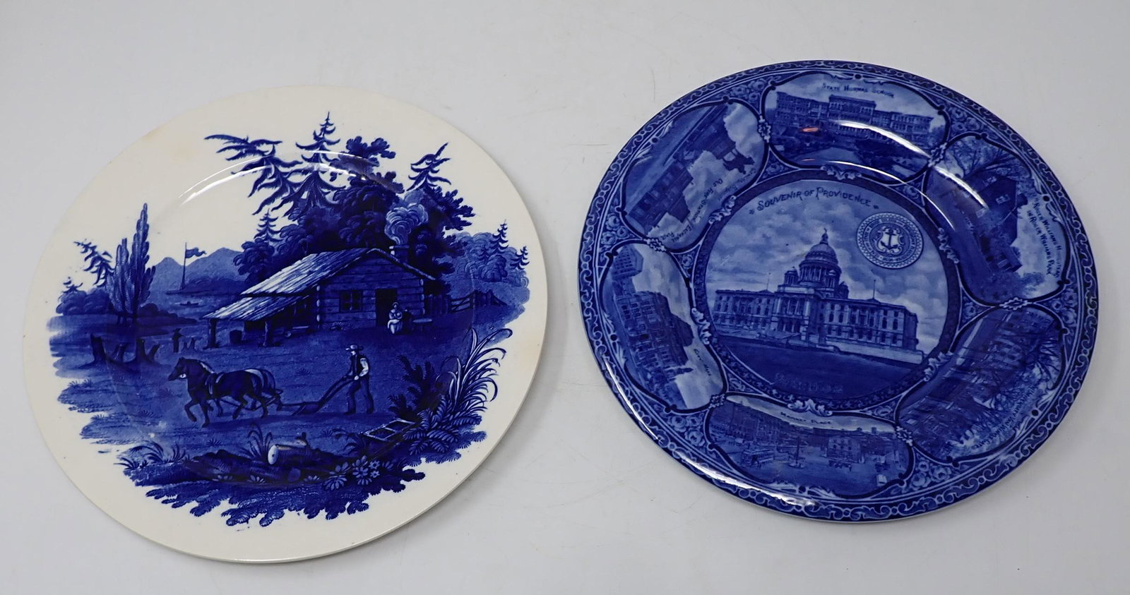 Rowland & Marsellus Cauldon Transferware Plates (1 of 4)