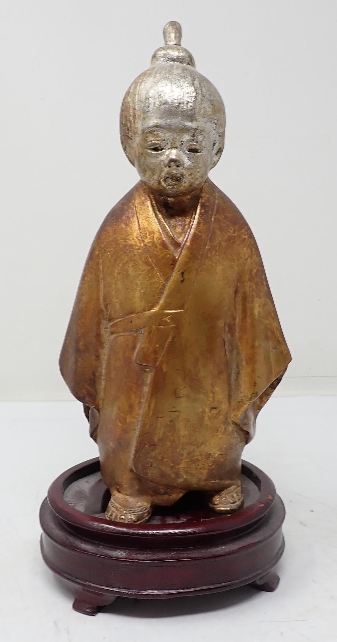 Signed Bronze Japanese Figure (1 of 7)