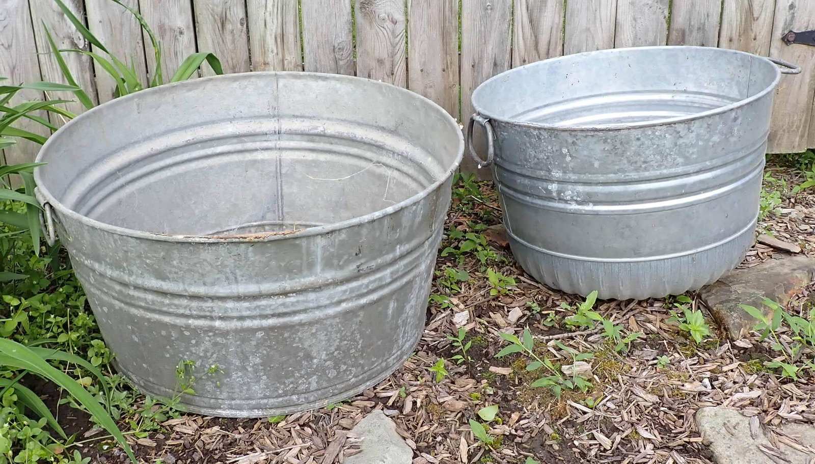 2 Galvanized Tubs (1 of 2)