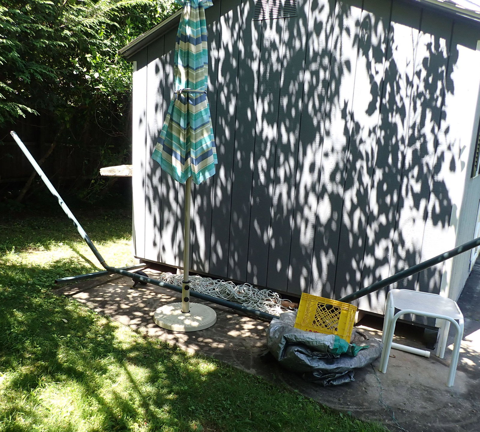 Hammock w/ Stand Umbrella Patio Table & Tarp (1 of 5)