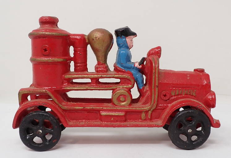 Cast Iron Toy Fire Engine Jun 26, 2022 M.J. Stasak Jr. Auction and