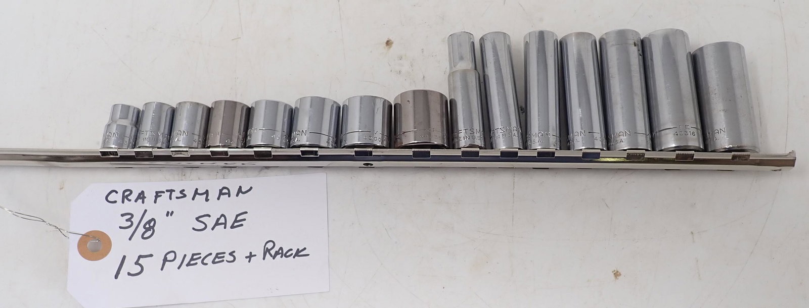 Craftsman SAE 3/8" Drive Sockets: Largest is 3/4"