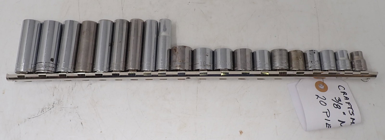 Craftsman 3/8" Drive Metric Sockets: Largest is 18mm