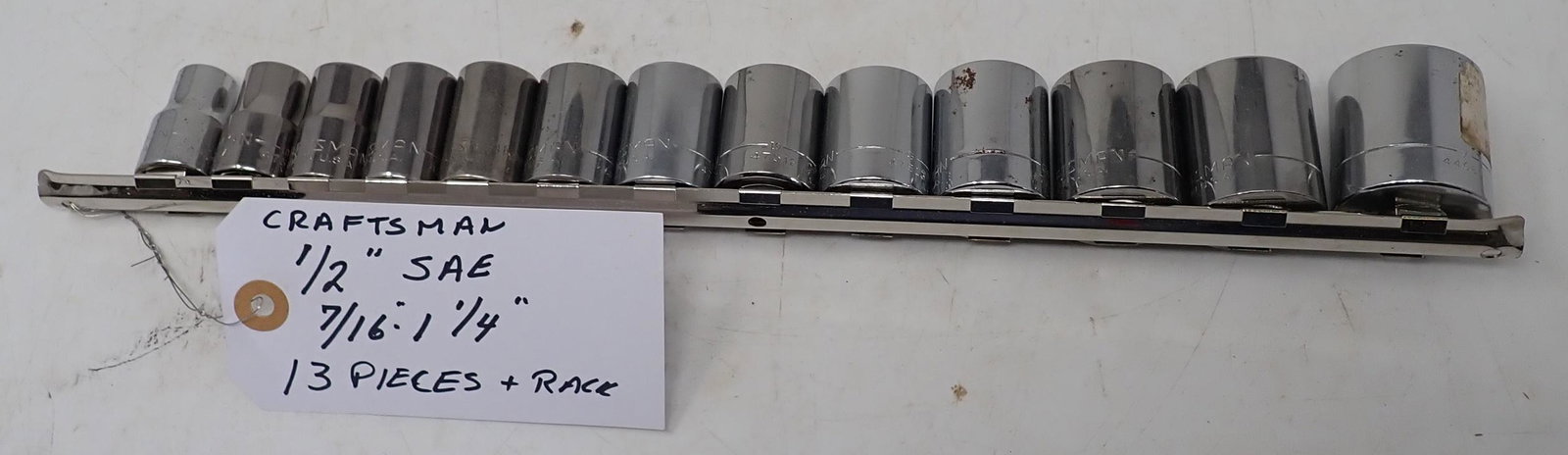 Craftsman 1/2" Drive SAE Sockets: Getting all pictured