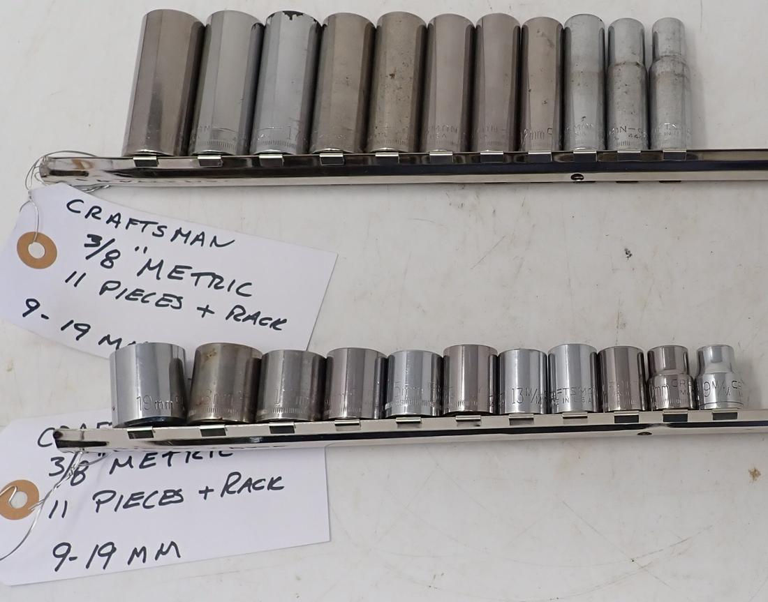Craftsman 3/8" Drive Metric Sockets: Getting all pictured