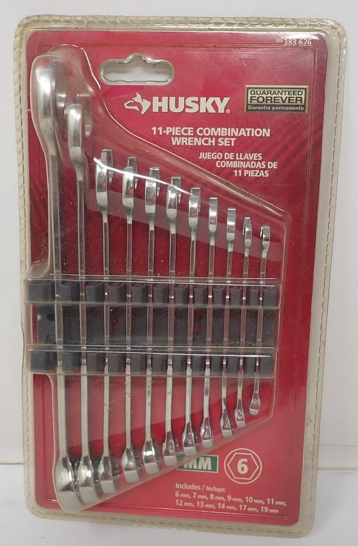 Husky 11pc Combination Wrench Set: Metric wrench set