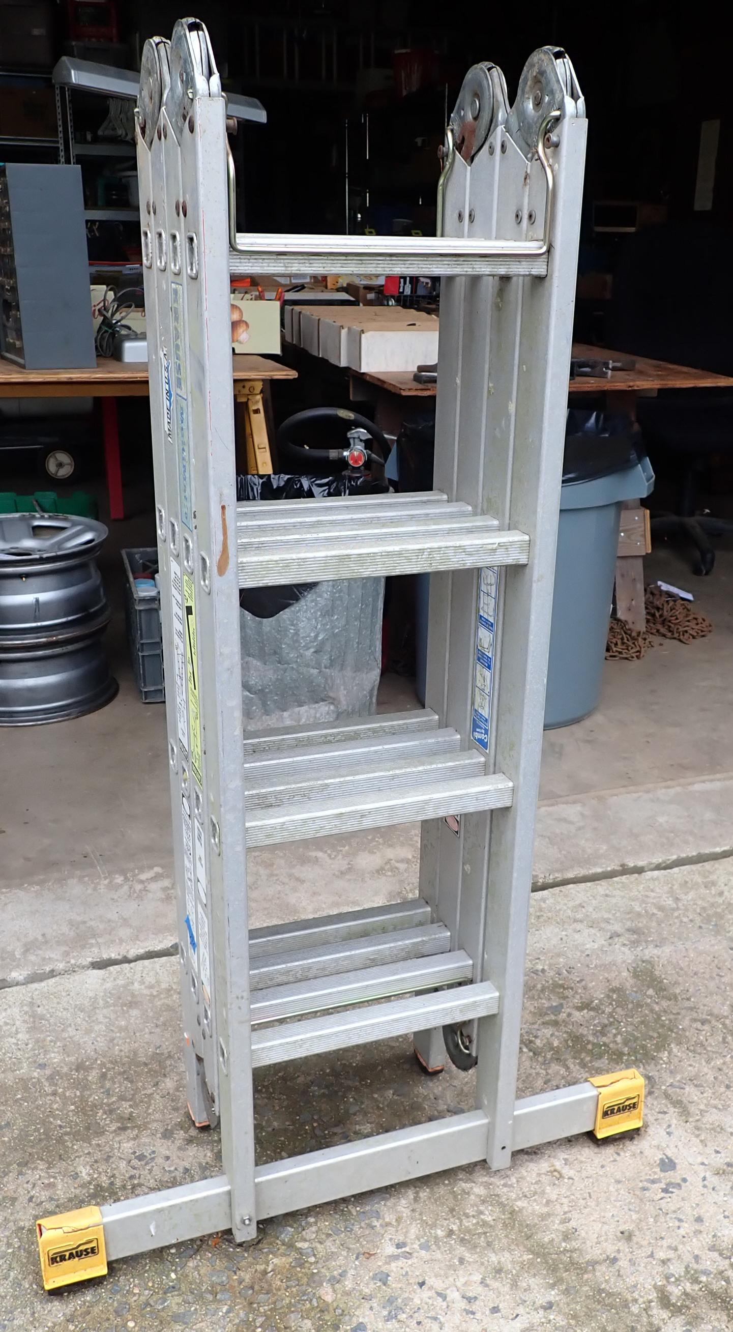 16' Krause Type 1A Industrial Extra Heavy Ladder: Aluminum Ladder. NO SHIPPING
