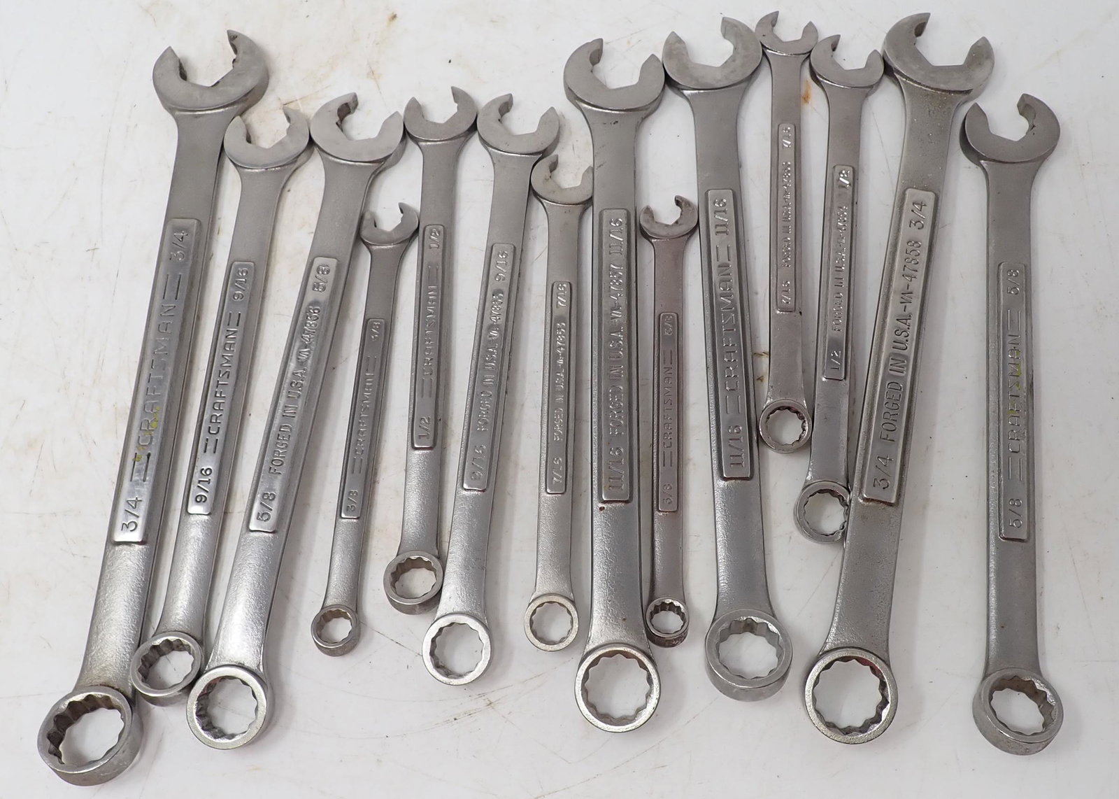 14 Craftsman Wrenches: Largest is 3/4"