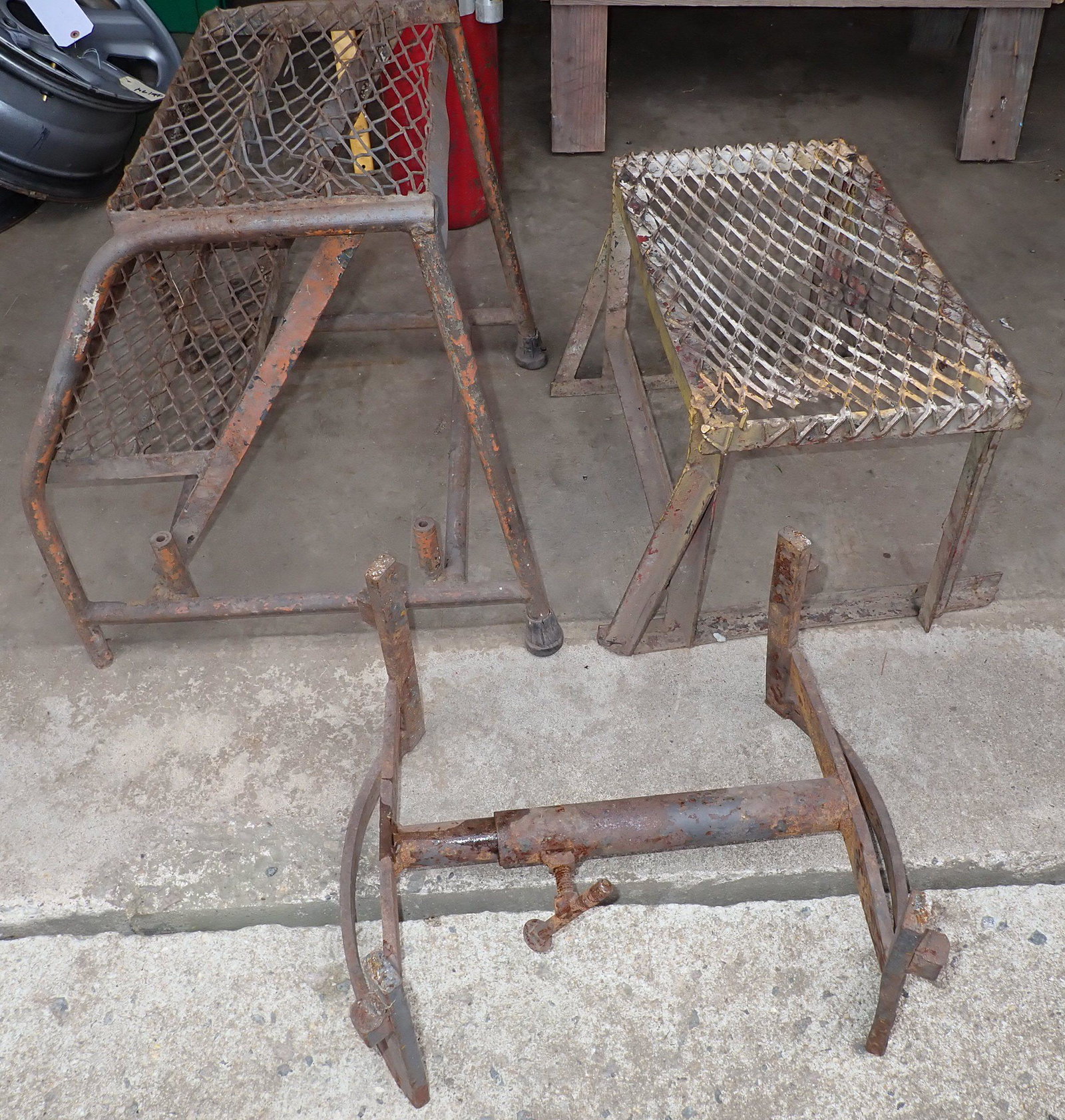 Industrial Steps and Tire Stand: NO SHIPPING