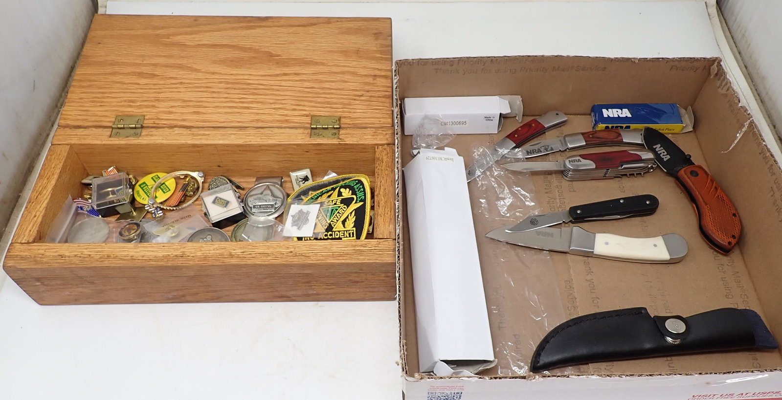 Pins Patches NRA Knives: Getting all pictured