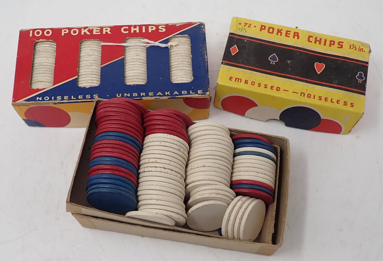 Vintage Poker Chips: Getting all pictured.