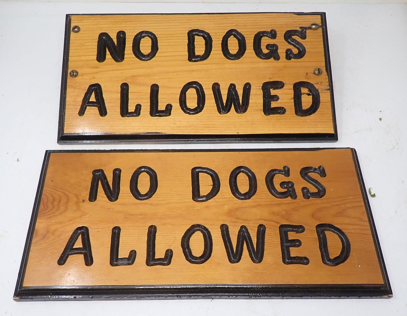 Wooden No Dogs Allowed Signs (1 of 1)