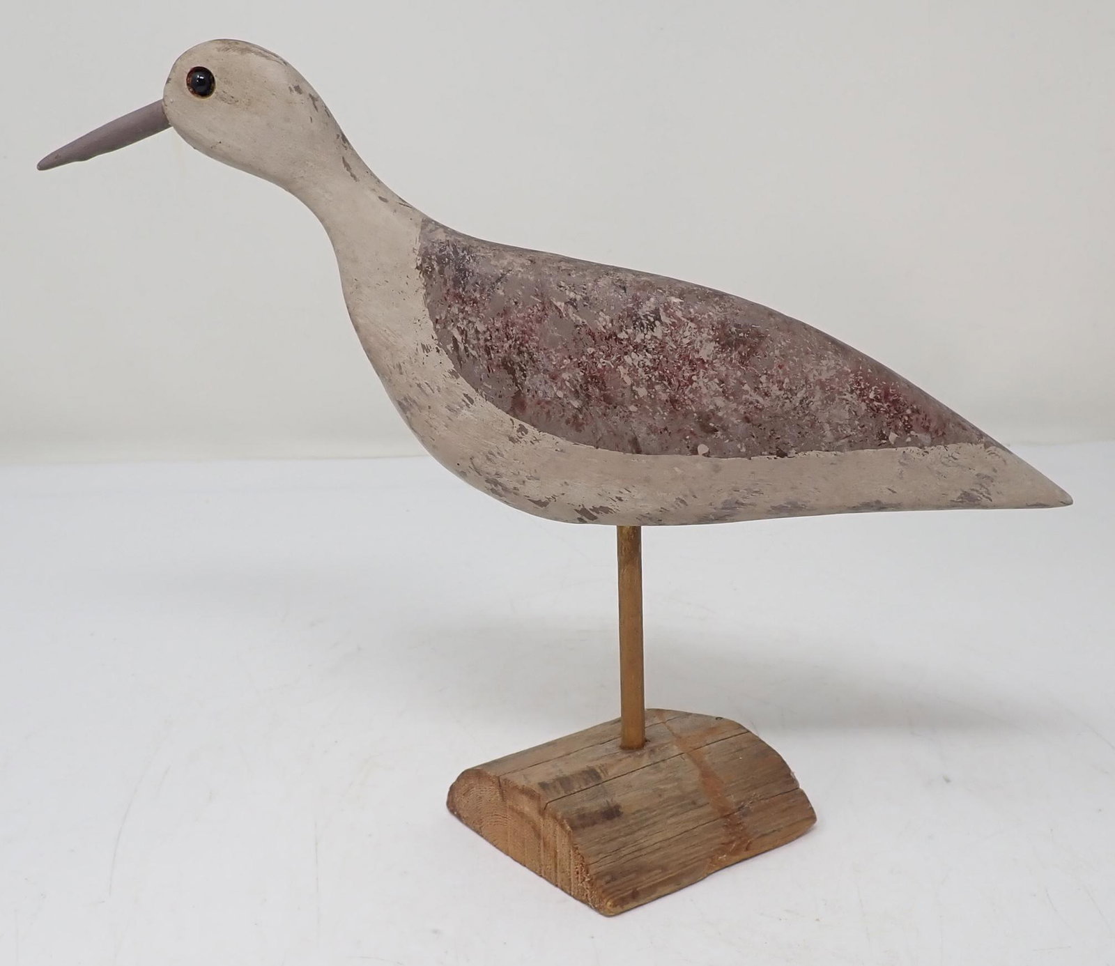 Shore Bird Carving Signed WG (1 of 3)