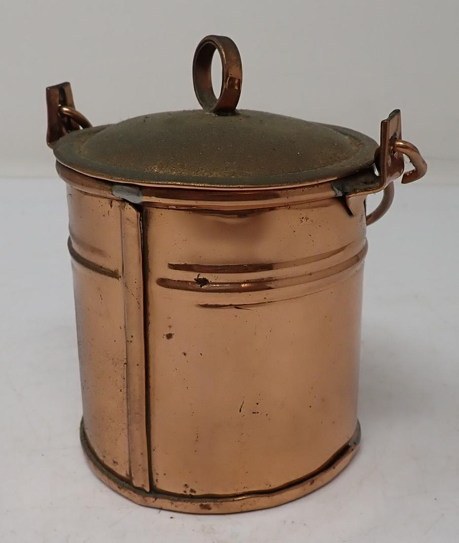 Miniature Copper Covered Pot (1 of 4)