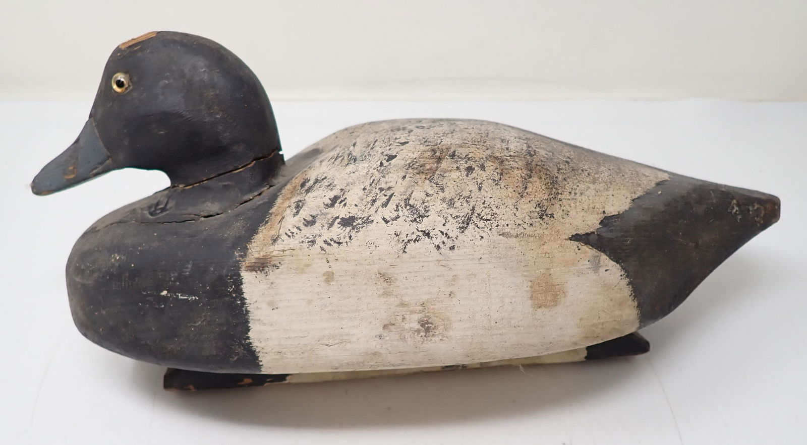 Wooden Duck Decoy w/ Glass Eyes (0124) on Jul 17, 2022 M.J. Stasak