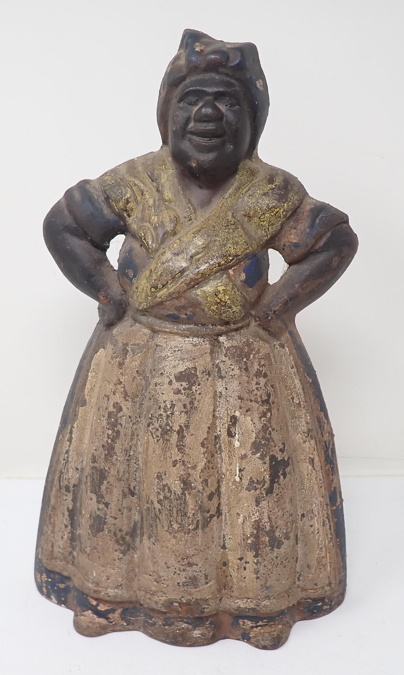 Cast Iron Mammy Doorstop: Apprx 8" x 13"