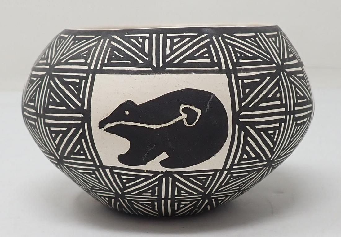 Tina Garcia Acoma Pueblo Pottery Bowl (1 of 4)