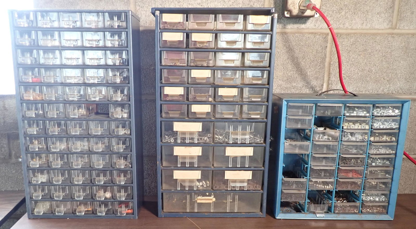 3 Parts Cabinets w/ Misc Hardware (1 of 4)