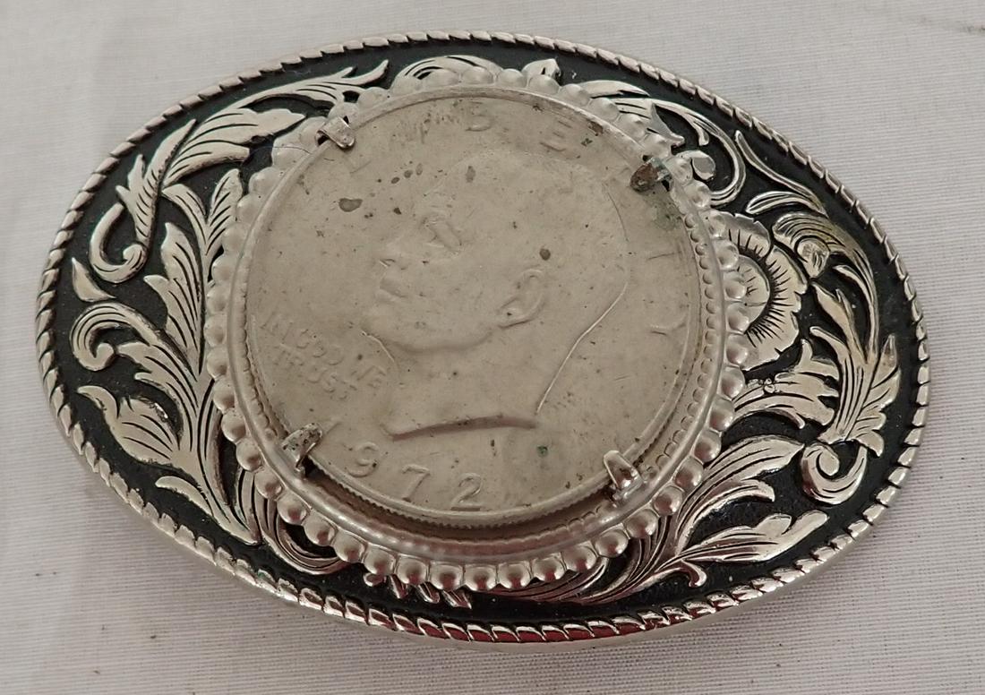 1972 Eisenhower Dollar Coin Belt Buckle (1 of 2)