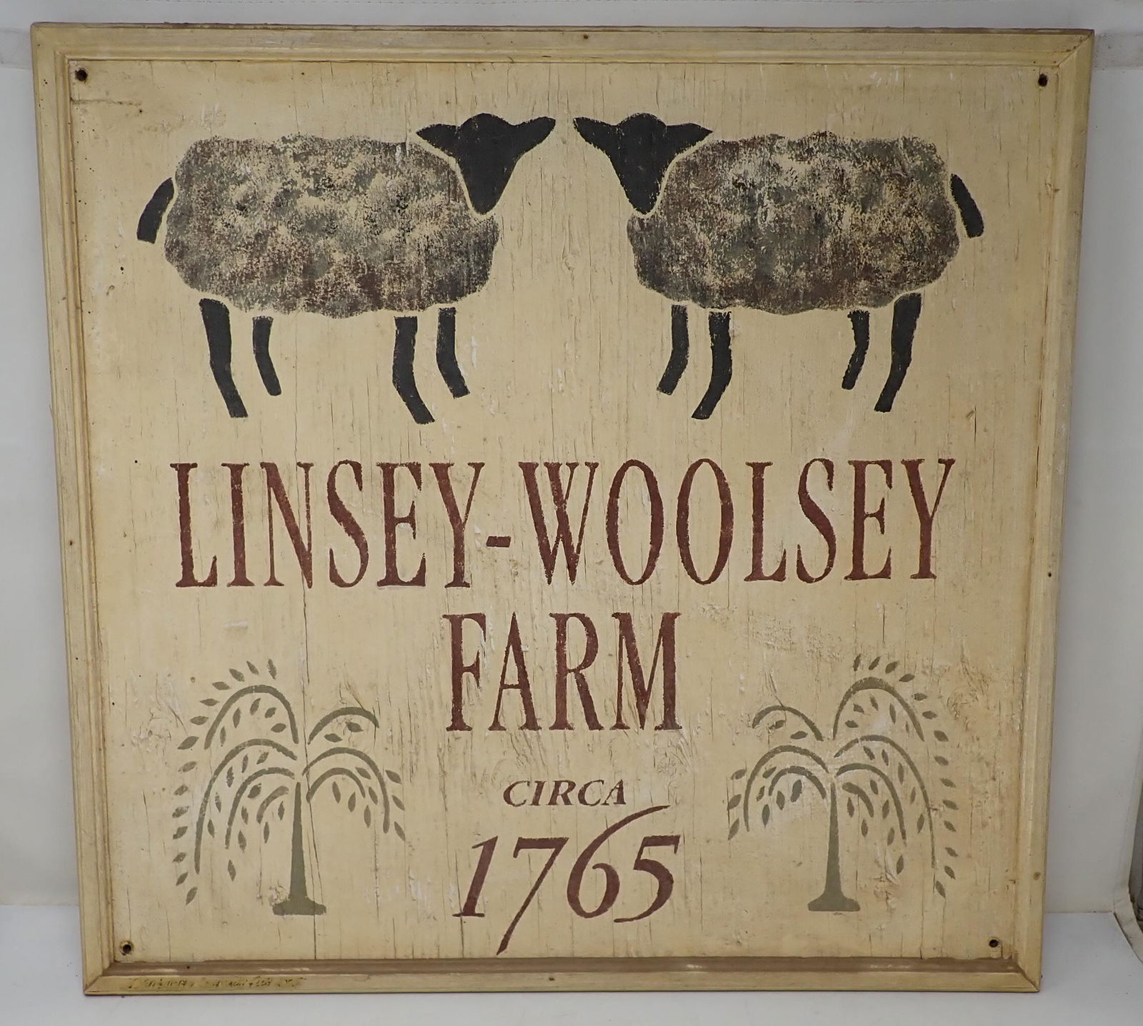 Campanelli  Signed Sheep Farm Sign (1 of 3)