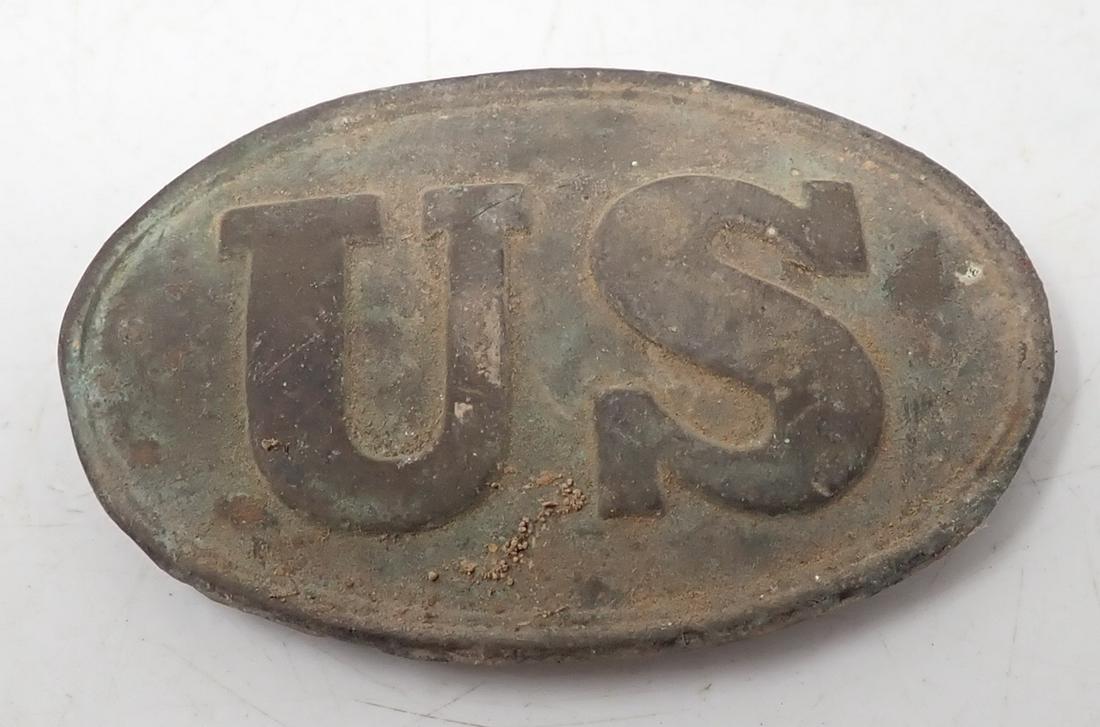 US Military Brass Belt Buckle (1 of 3)