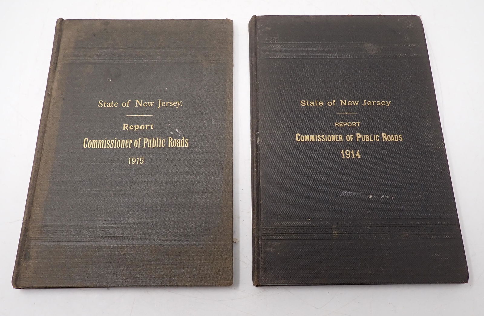 1914 1915 NJ Public Roads Report Books (1 of 2)