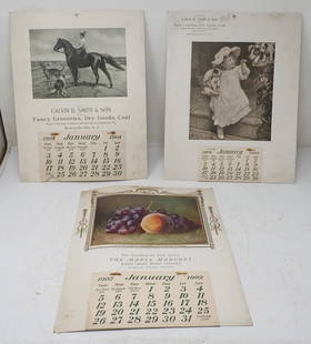 1902 & 1904 Advertising Calendars Bernardsville NJ: 1902 Calendar The Mapes Manures, 1904 Calendars Calvin D. Smith & Son Fancy Groceries, Dry Goods, Coal Bernardsville NJ. Getting all pictured