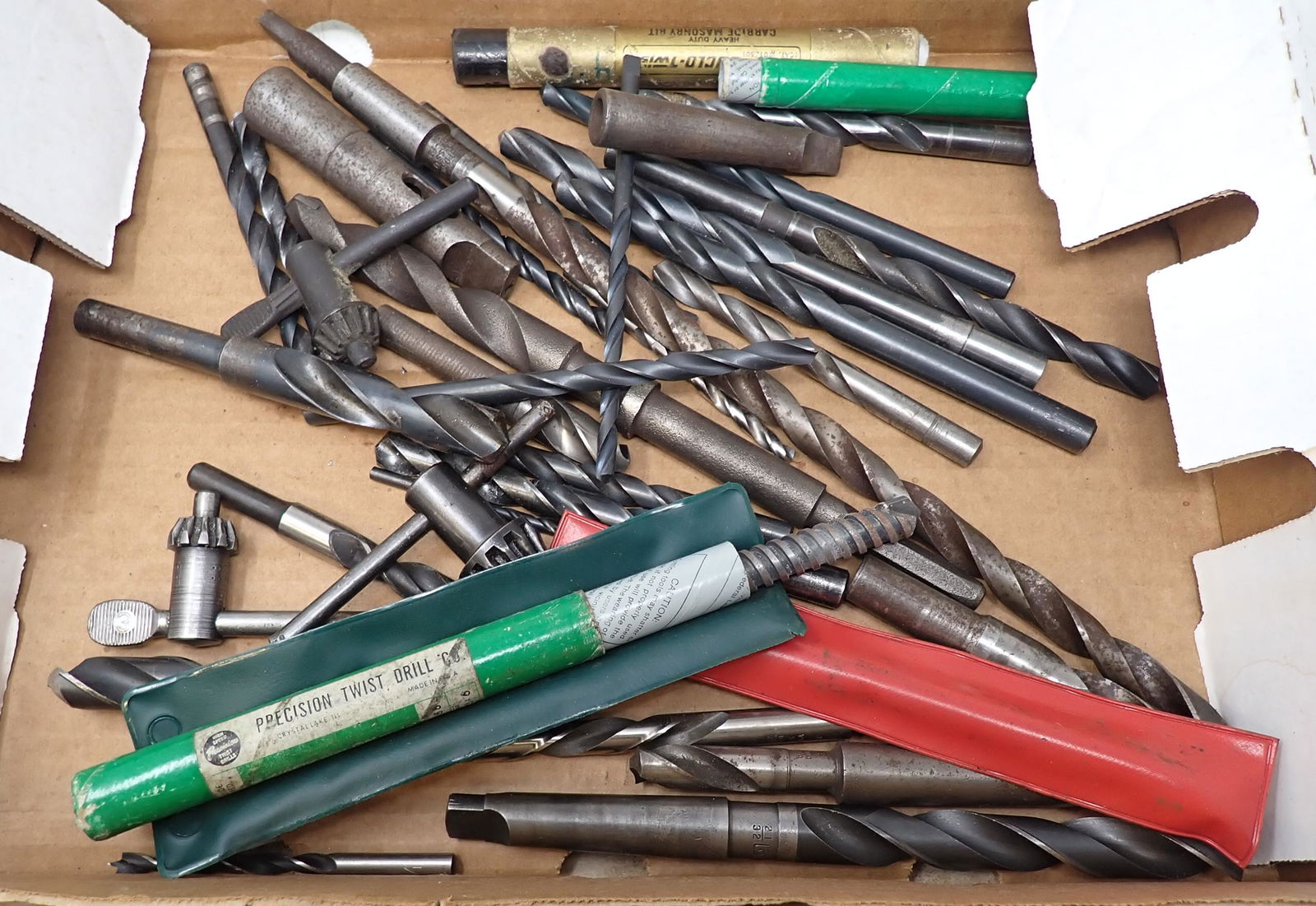 Misc Drill Bits incl Tapered With Chuck Key (1 of 3)