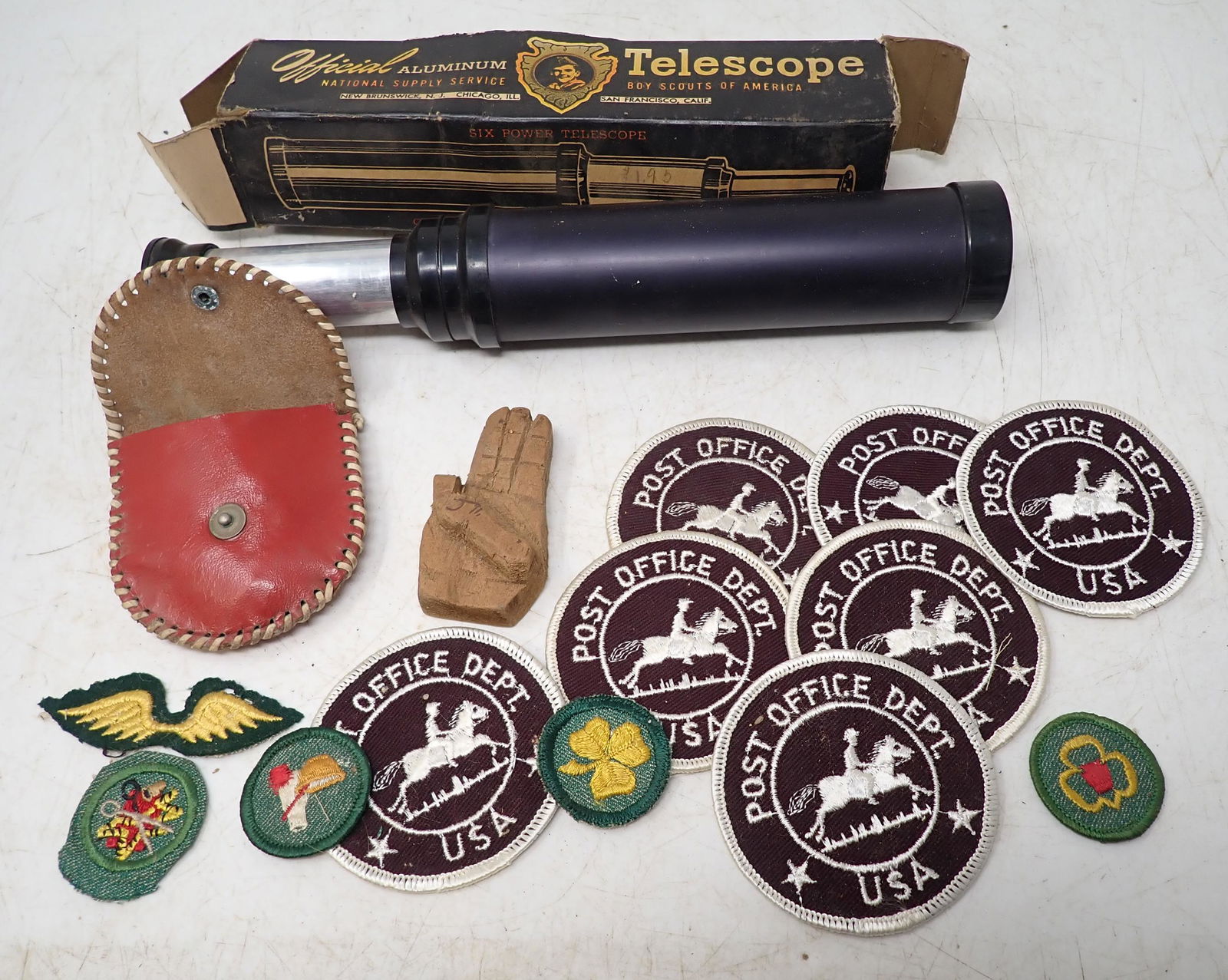 Boy Scout Telescope Post Office & Misc Patches (1 of 4)