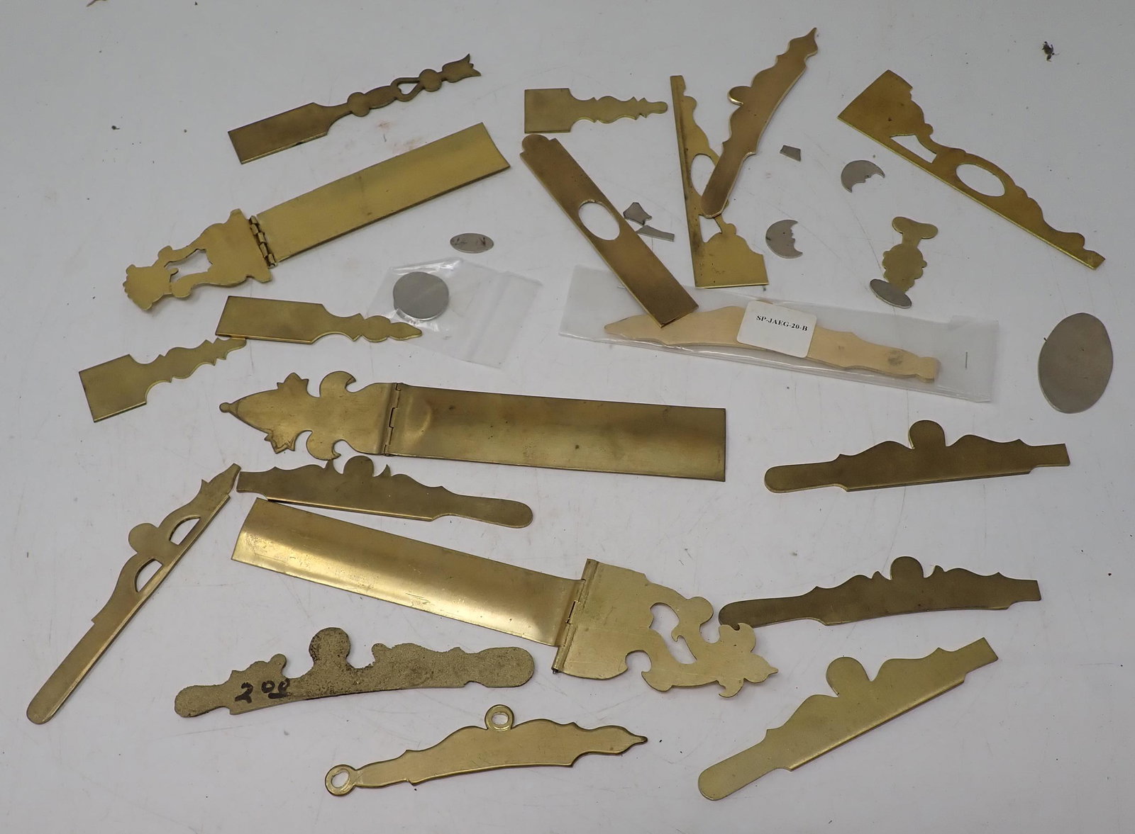 Brass Flintlock Gun Trim / Guard Parts: Longest are apprx 2" x 8 3/4"