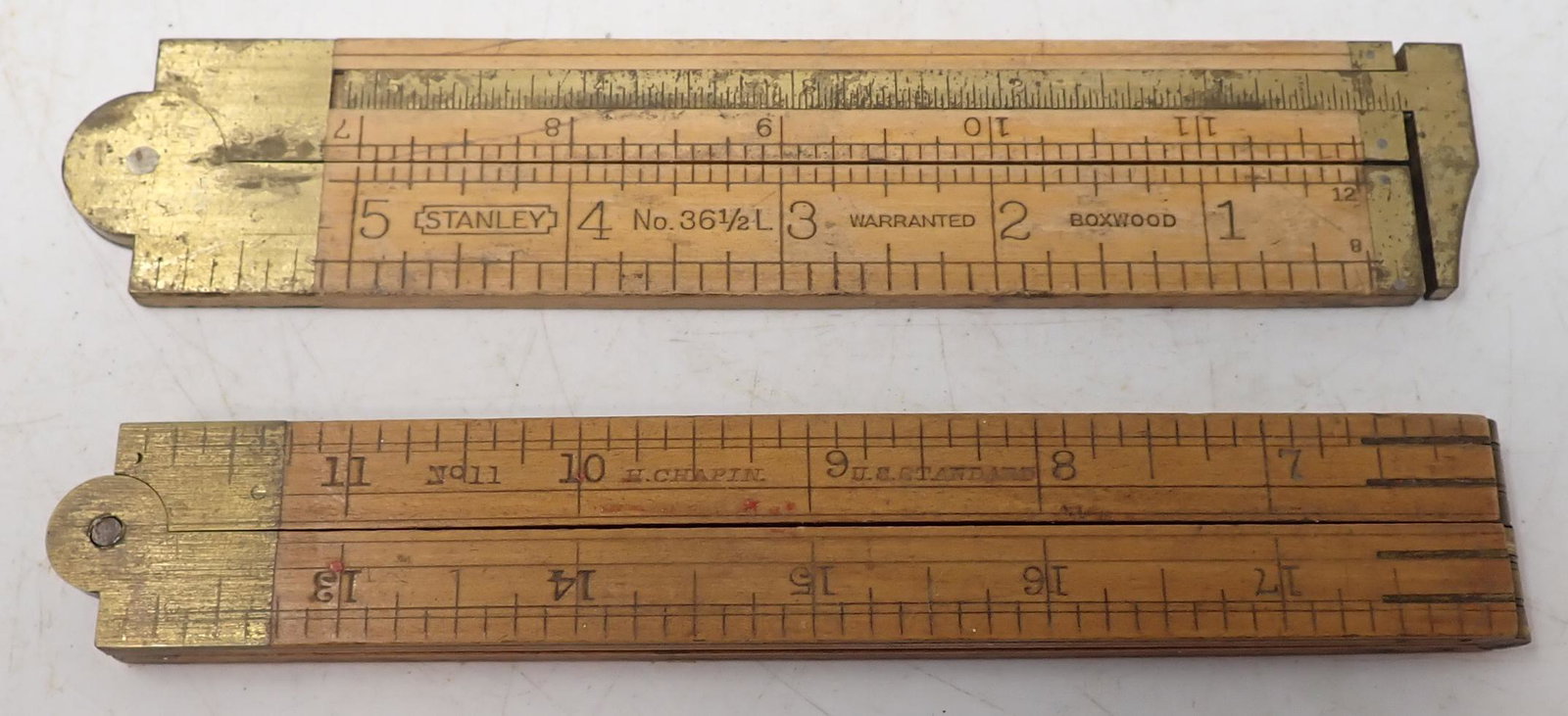 Stanley 36 1/2L Caliper Folder Ruler: Also includes Chapin No. 11