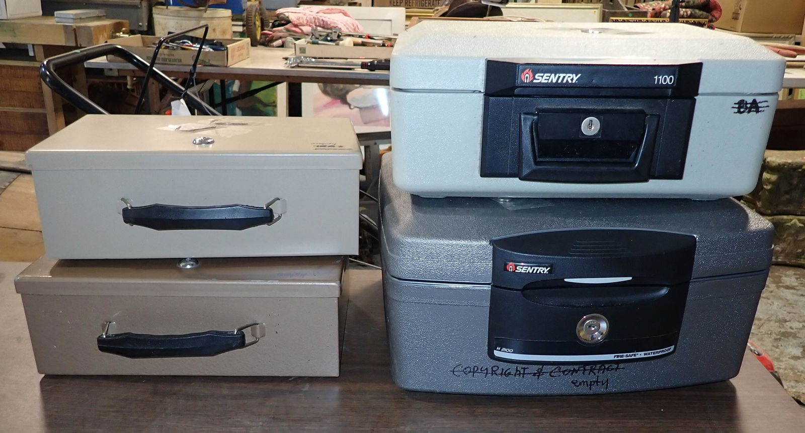 Sentry 1100 2100 Safes & 2 Safety Boxes (1 of 3)