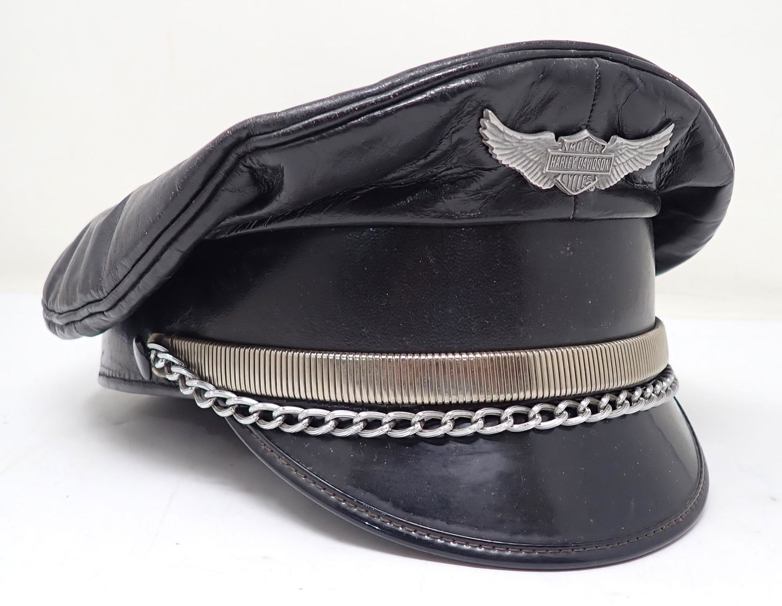 Leather Harley Davidson Hat (1 of 5)