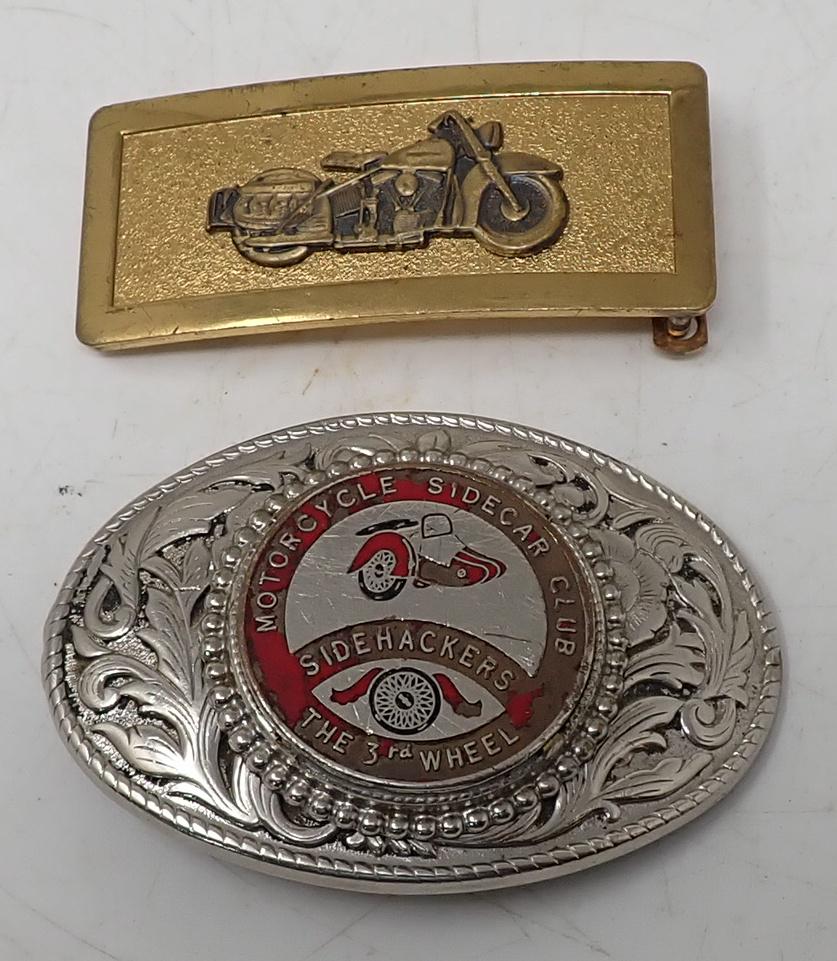 Motorcycle Belt Buckles incl Sidecar Club (1 of 3)
