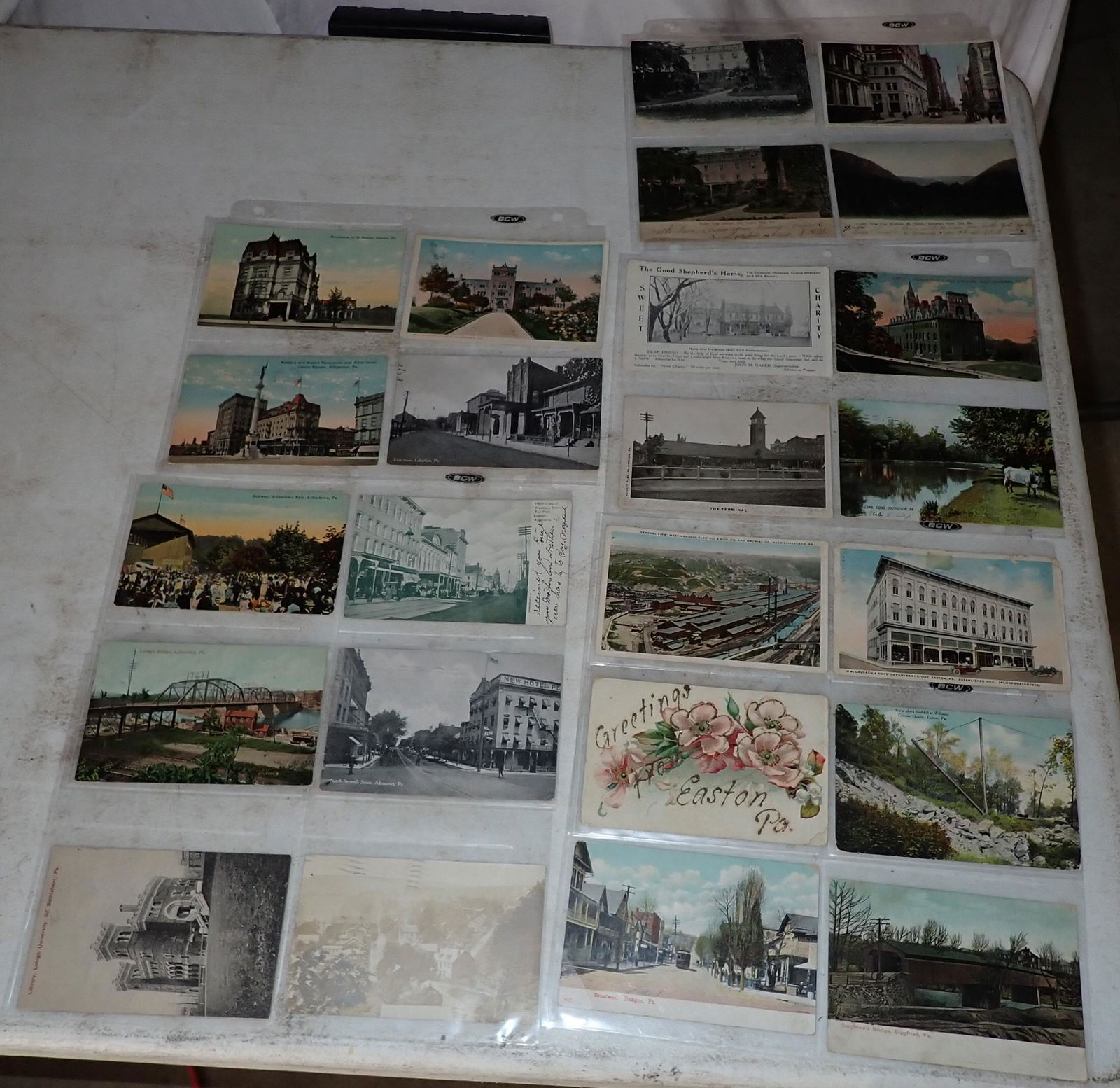 Pa Postcards incl Easton Allentown & Bethlehem (1 of 7)