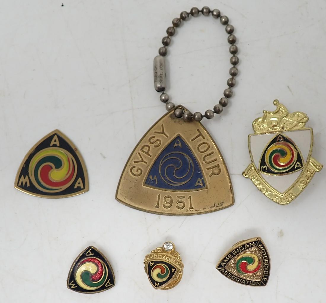 AMA Motorcycle Gypsy Tour Keychains Pins Plaque (1 of 3)
