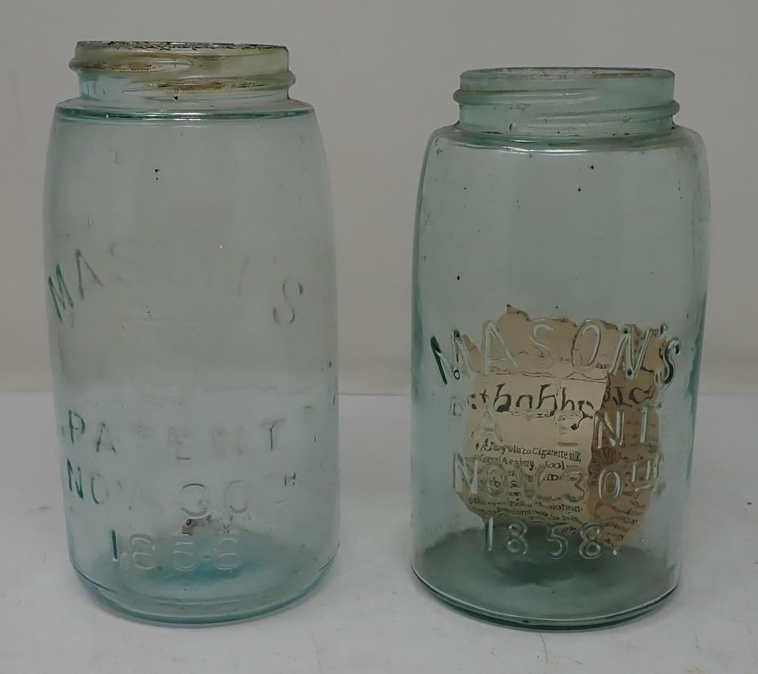 1858 Mason's Patent Canning Jars (1 of 1)