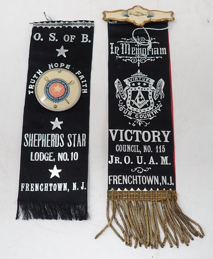 2 Frenchtown NJ Lodge Ribbons (1 of 3)