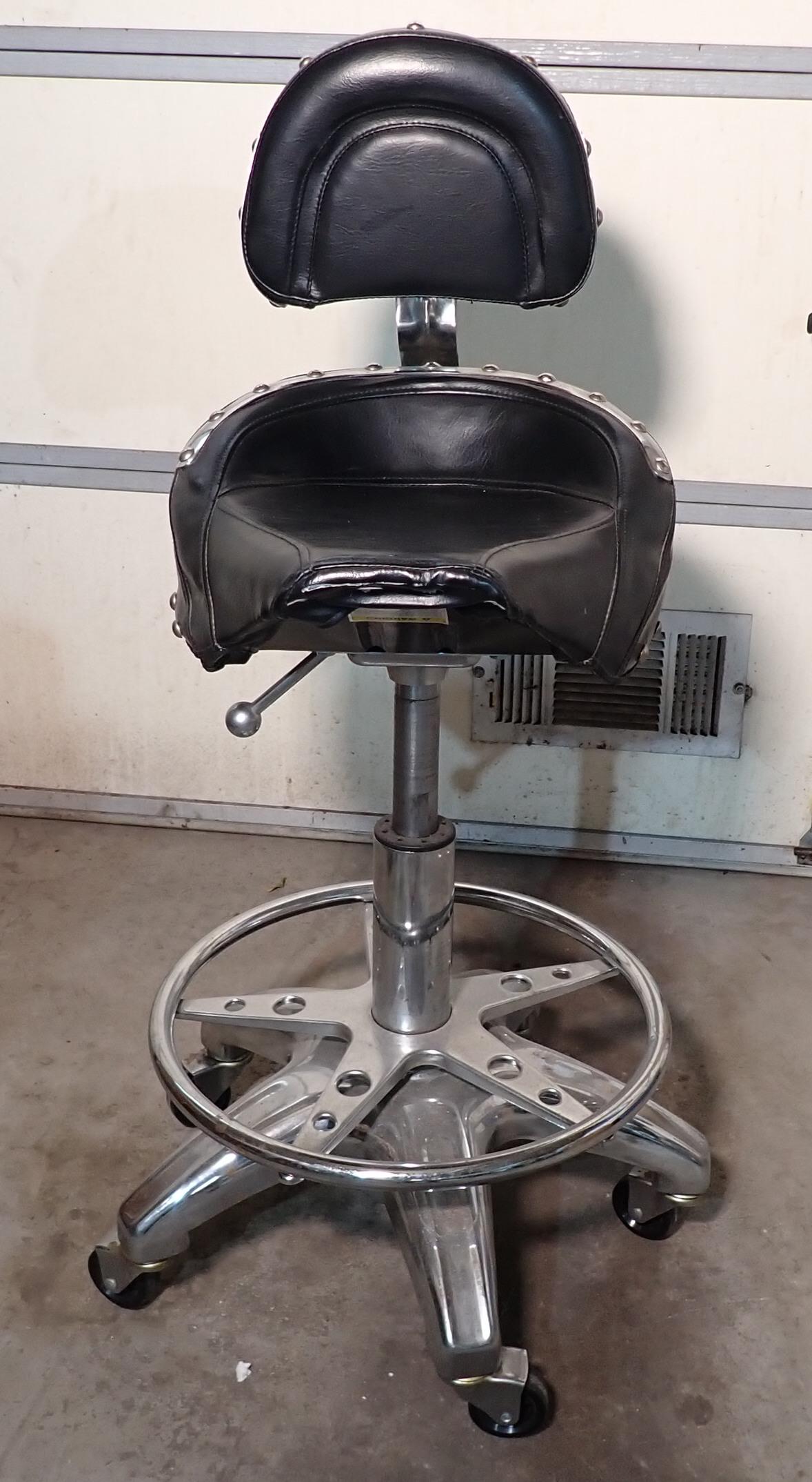 Motorcycle Seat Man Cave Stool (1 of 6)