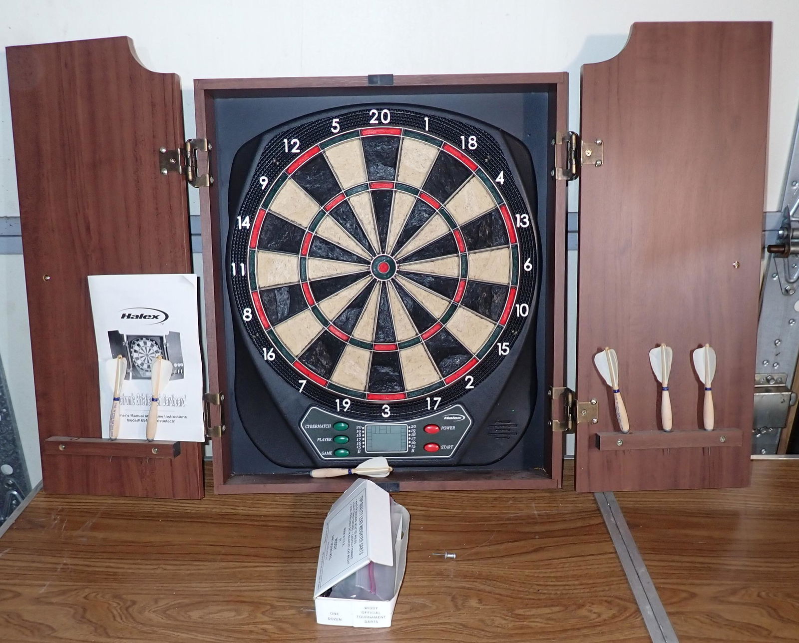 Halex electronic dartboard game list sales
