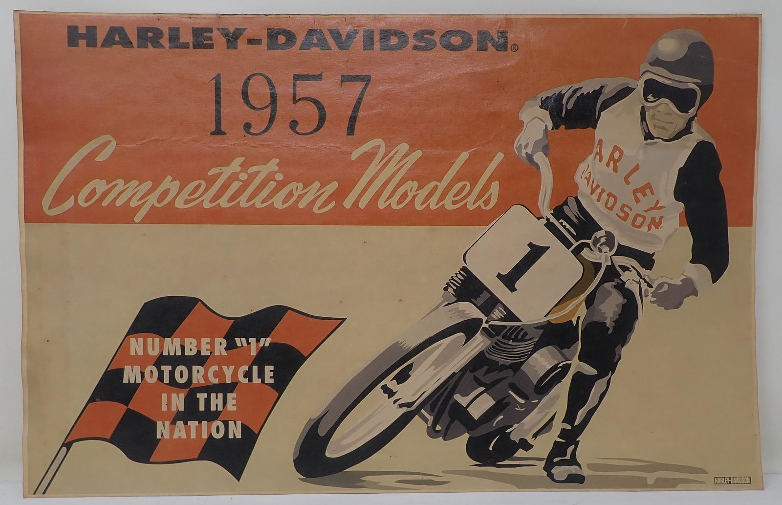 1957 Harley Davidson Competition Motorcycle Poster (1 of 6)