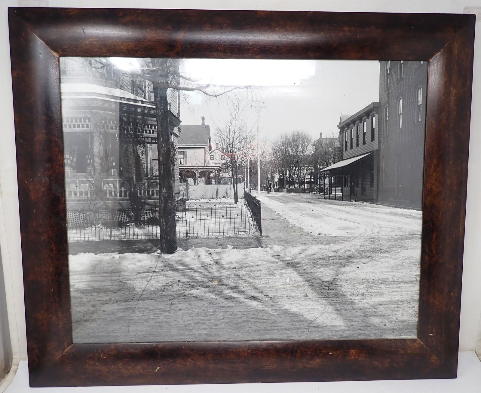 Framed Frenchtown NJ Snow Covered Road Photo (1 of 1)