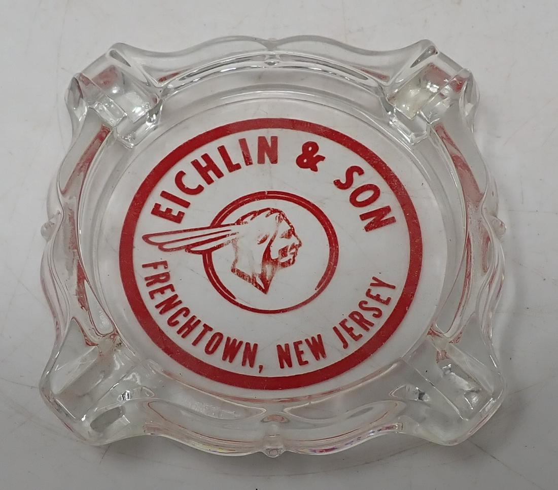 Eichlin & Son Frenchtown NJ Ashtray: Approx 3 1/2" x 3 1/2"
