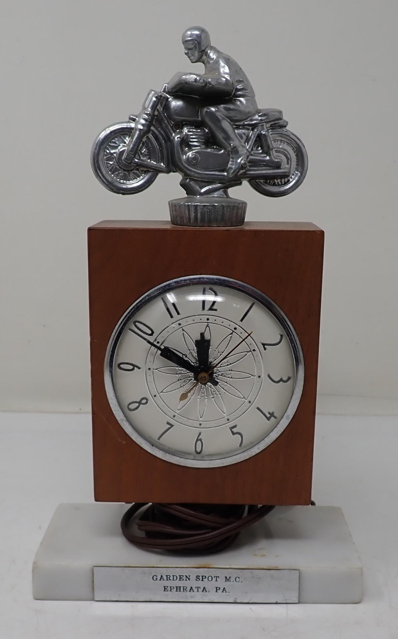 Vintage Lanshire Motorcycle Racing Clock (1 of 3)