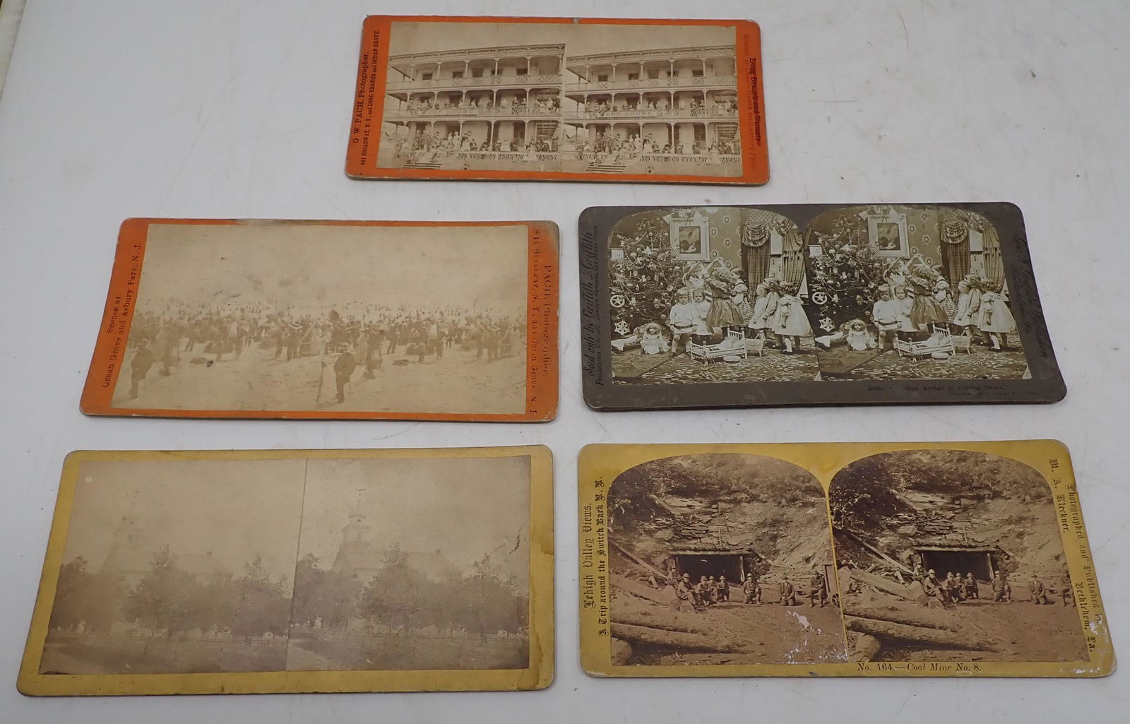 Lehigh Valley Coal Mine Asbury Park Stereoview Cards (1 of 4)
