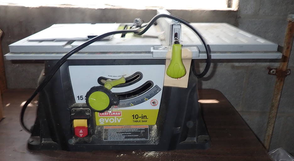 Craftsman Evolv 10" Table Saw (0003) on Aug 14, 2022 M.J. Stasak Jr