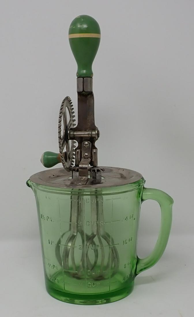 Hazel Atlas Glass 4 Cup Hand Mixer (1 of 5)