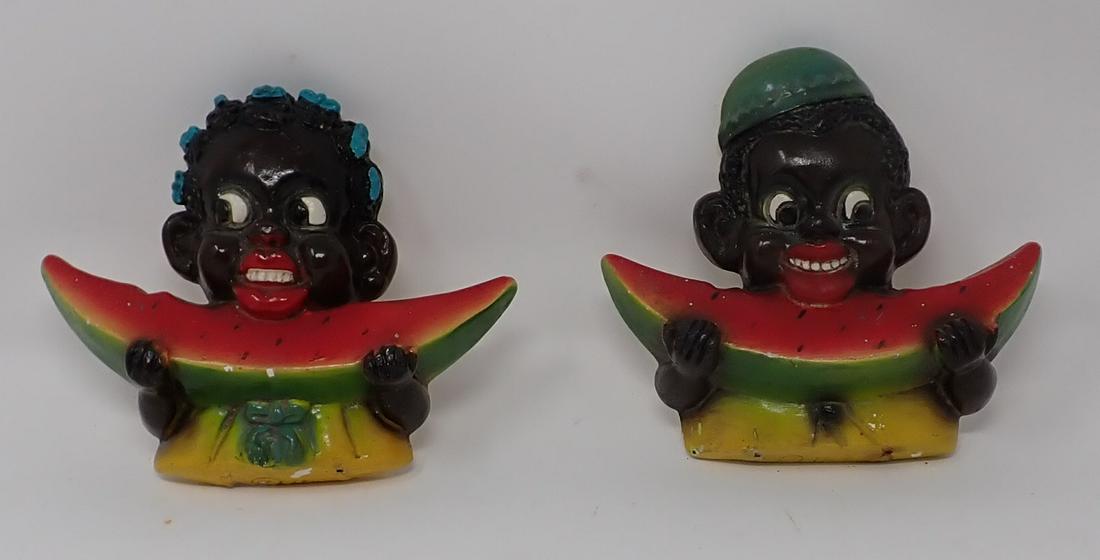 Black Americana Chalkware Wall Hangings (1 of 3)