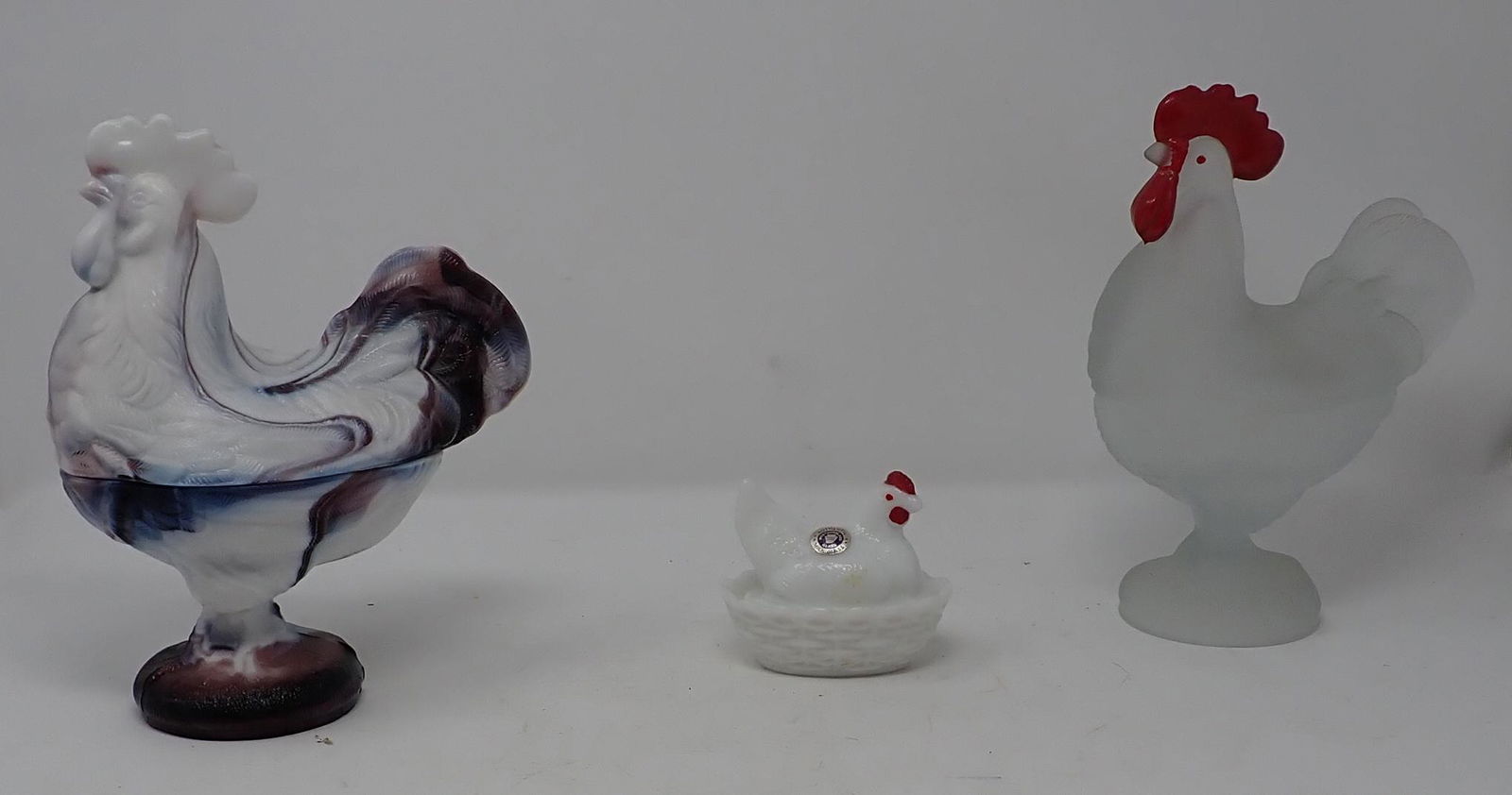 Slag & Westmoreland Glass Chickens (1 of 6)