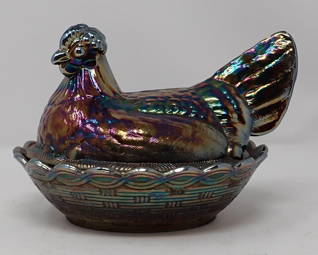 Fenton Art Glass Hen on Nest (1 of 3)